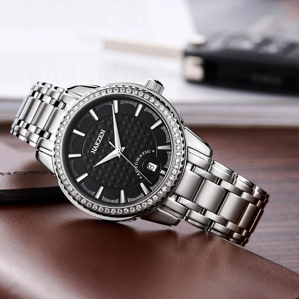 NAKZEN Diamond Automatic Watch