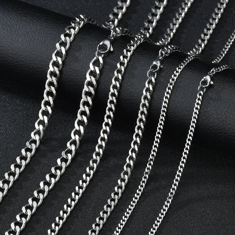 Men's Stainless Steel Cuban Chain Necklace