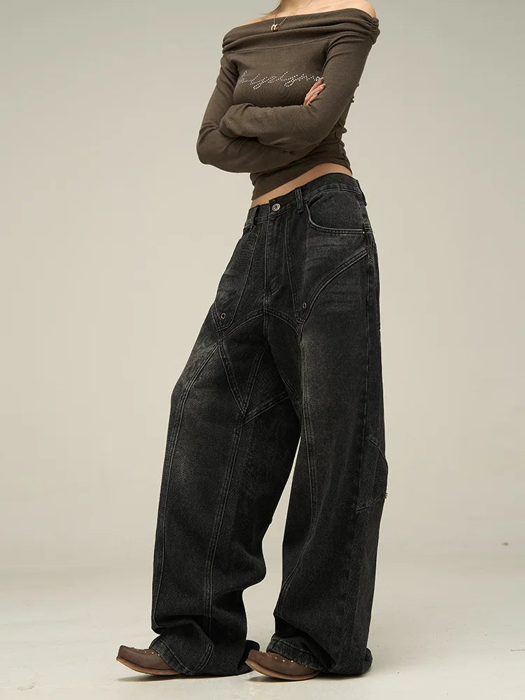 Men's Vintage Wide Leg Baggy Jeans