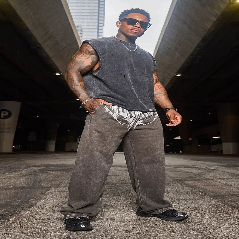 New men's sports pants, jogging exercise