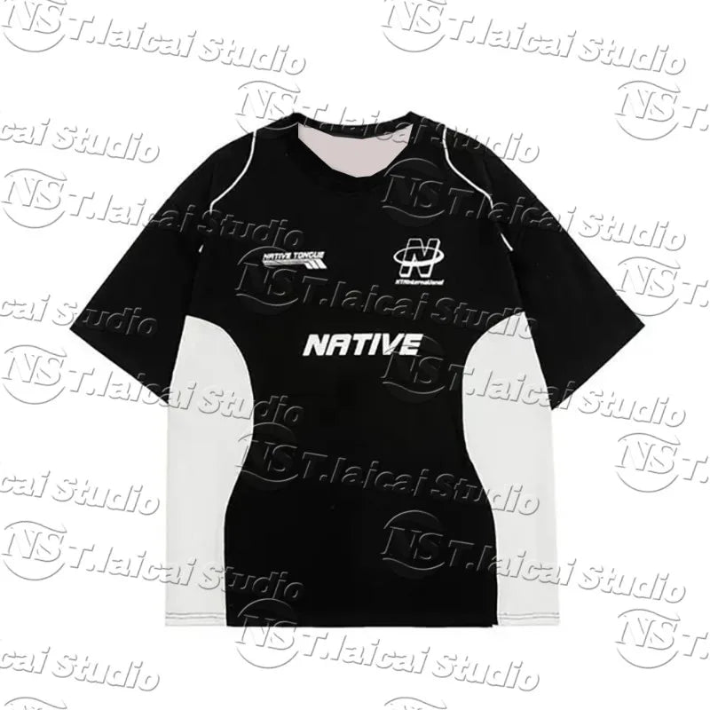 Men's Y2K T-shirt Summer Short Sleeves Clothing