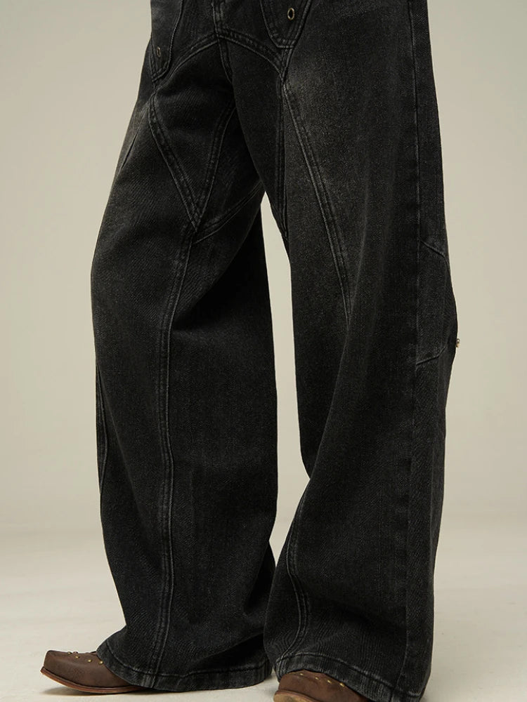 Men's Vintage Wide Leg Baggy Jeans
