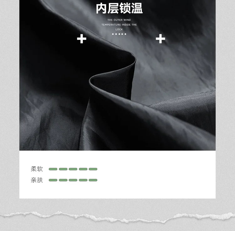 Men's PU Leather Motorcycle Jacket - Winter Windbreaker Coat