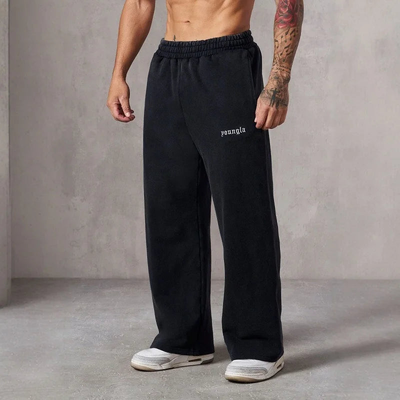 Men's Embroidered Athletic Joggers