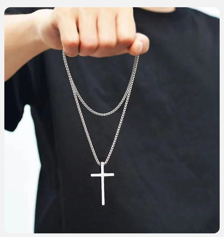Silver Cross Necklace