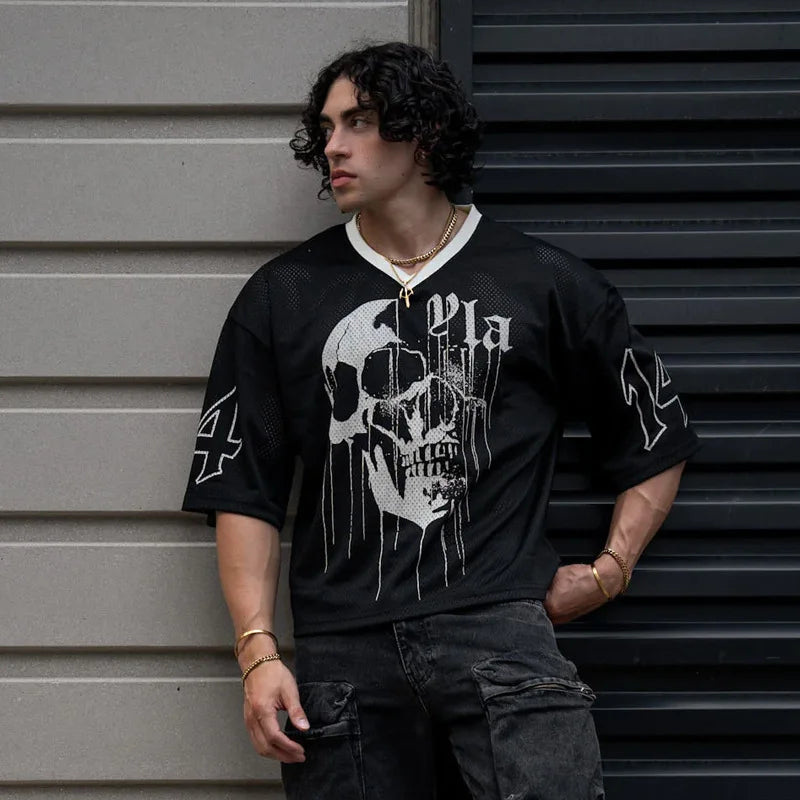 Sports Men T-shirts Leisure Round Neck