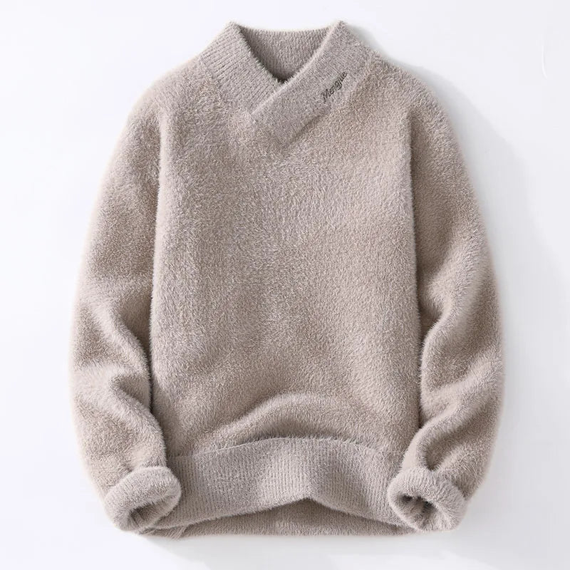 Men's V-Neck Wool Sweater