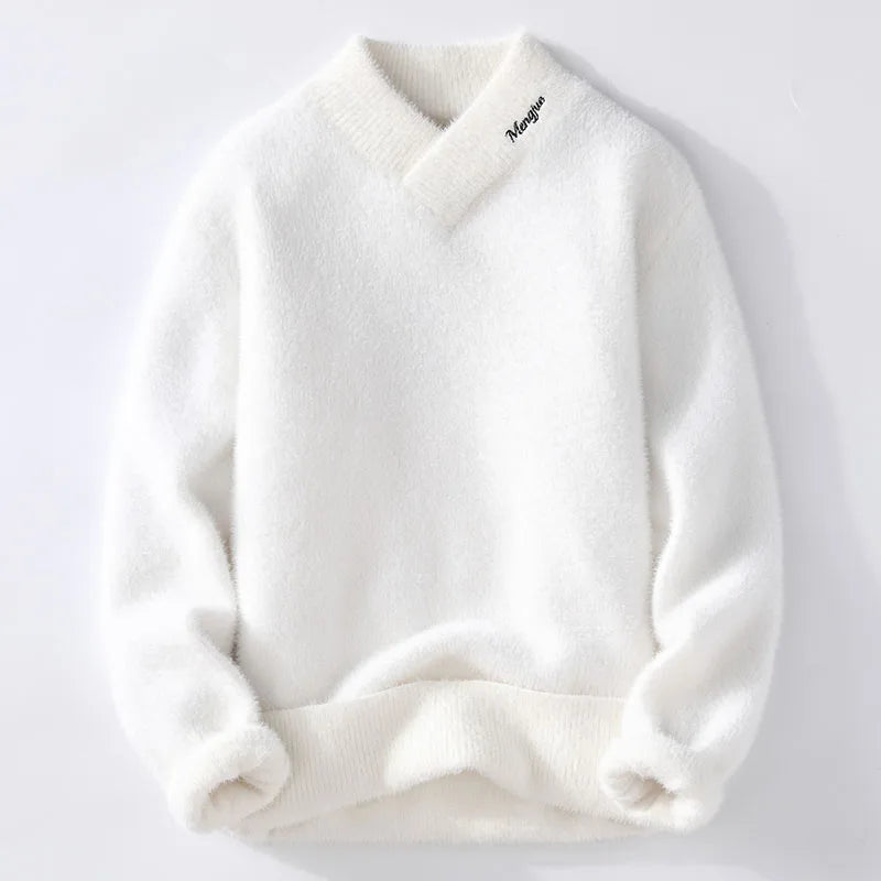Men's V-Neck Wool Sweater