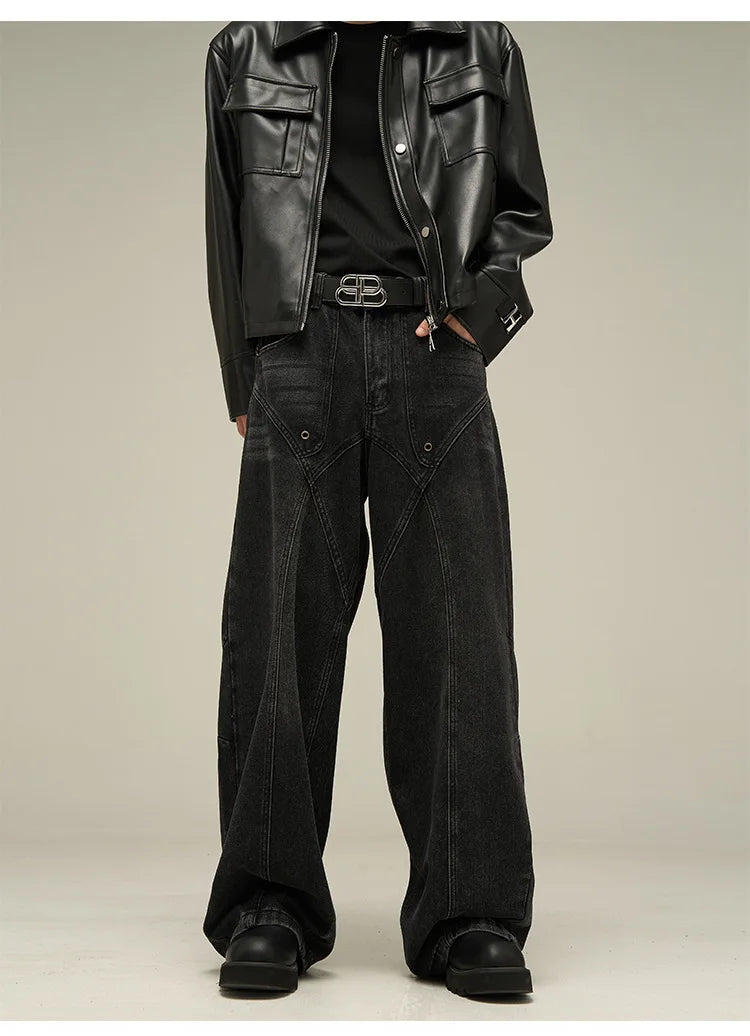 Men's Vintage Wide Leg Baggy Jeans