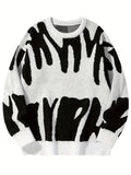 Men's Oversized Knit Hoodie Sweater