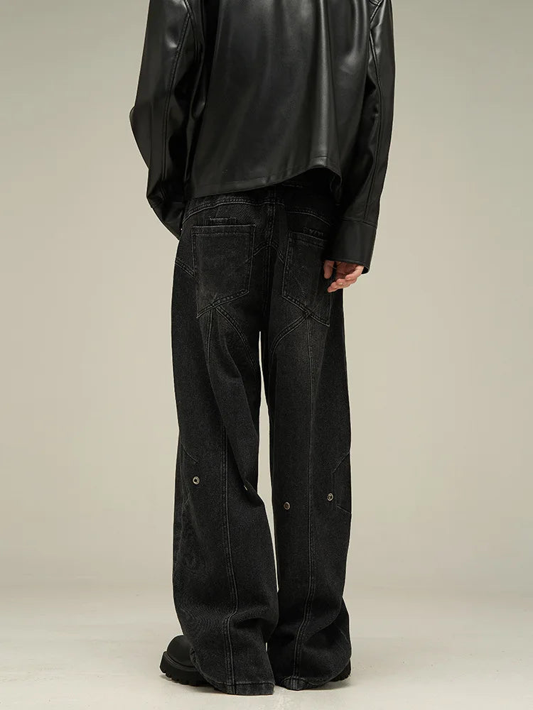 Men's Vintage Wide Leg Baggy Jeans