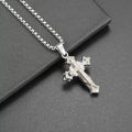High Quality Cross Titanium Steel Non Fading Necklace