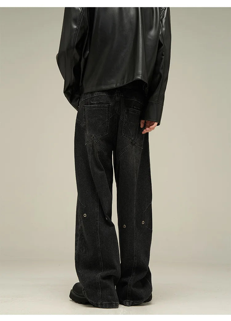 Men's Vintage Wide Leg Baggy Jeans