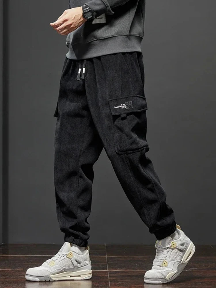 Elastic Waist Cargo Joggers - Drawstring