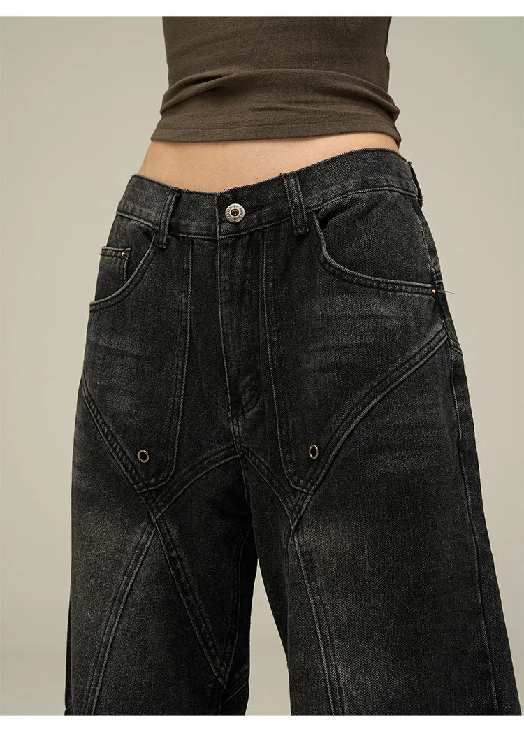 Men's Vintage Wide Leg Baggy Jeans