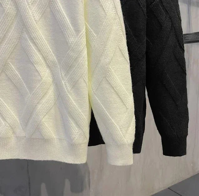 Men's Solid Color Crewneck Sweater