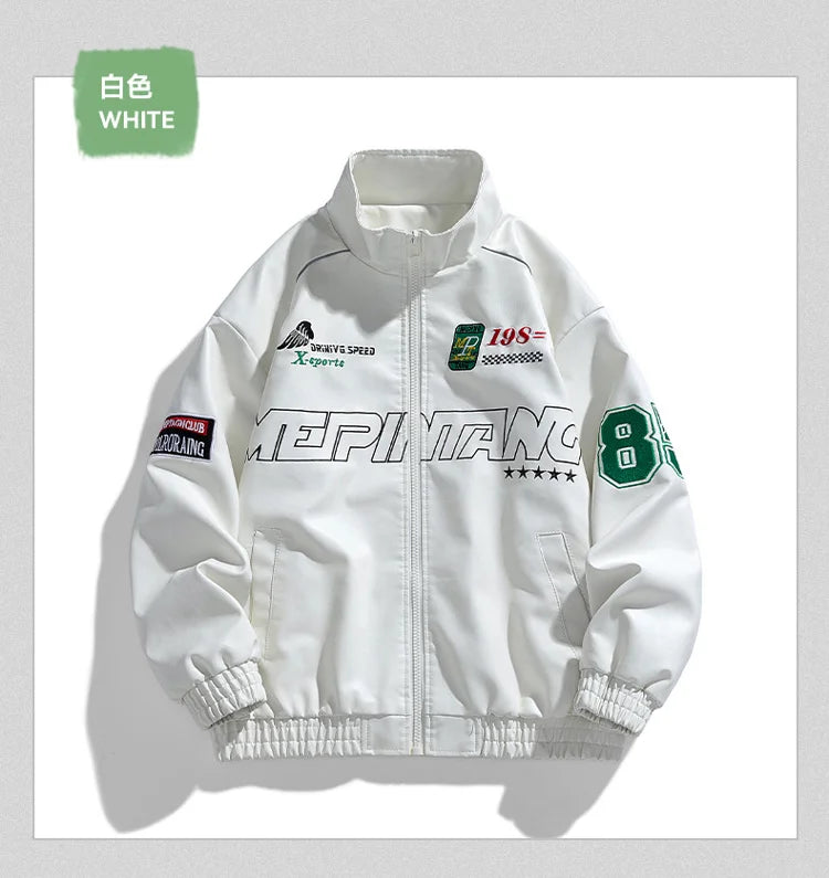 Men's PU Leather Motorcycle Jacket - Winter Windbreaker Coat