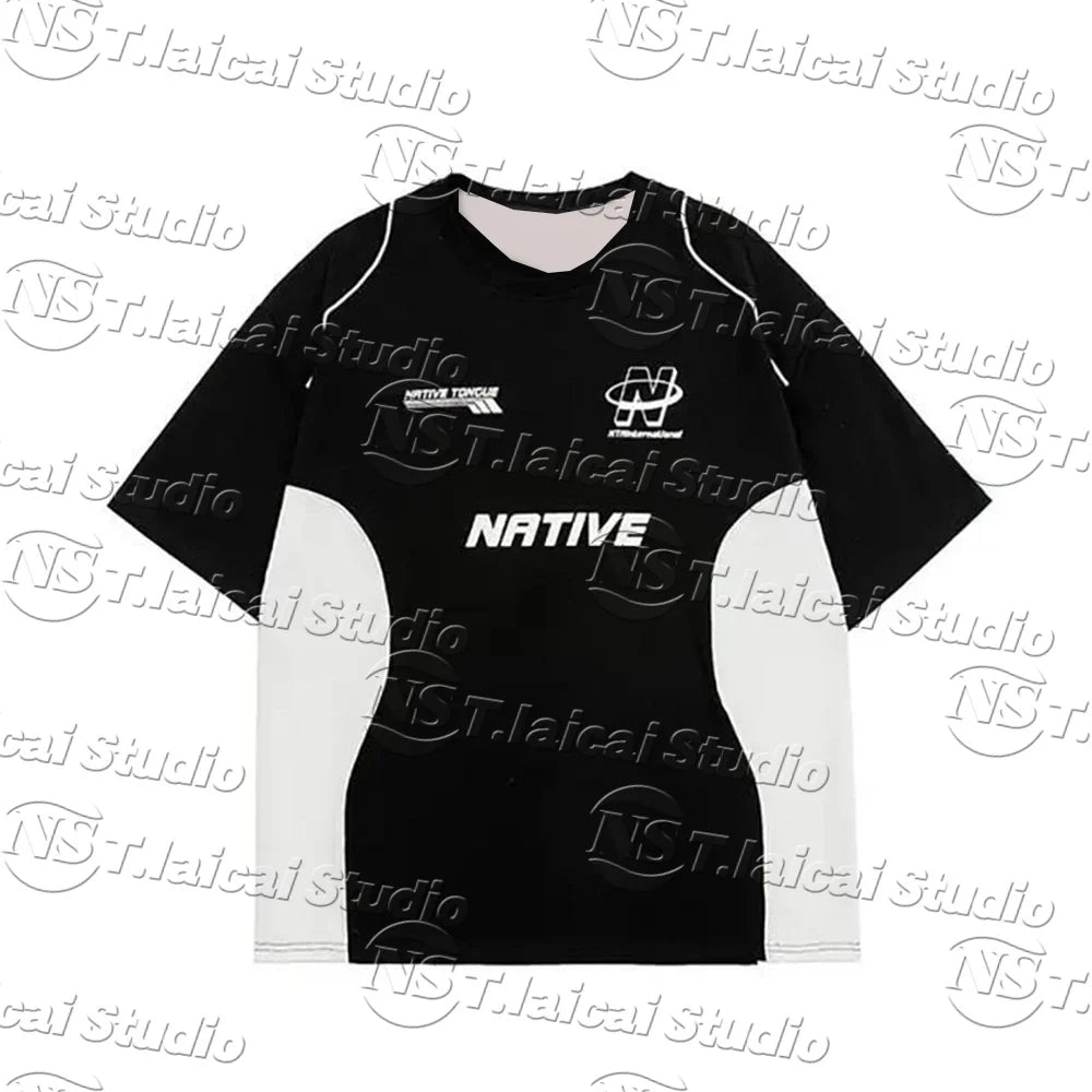 Men's Y2K T-shirt Summer Short Sleeves Clothing