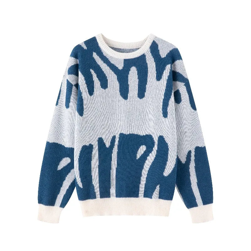 Men's Oversized Knit Hoodie Sweater