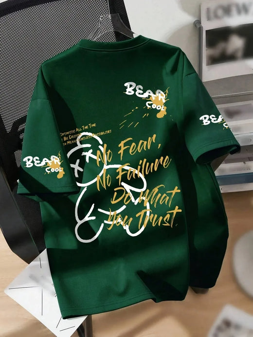 Cartoon Bear Print T-Shirt