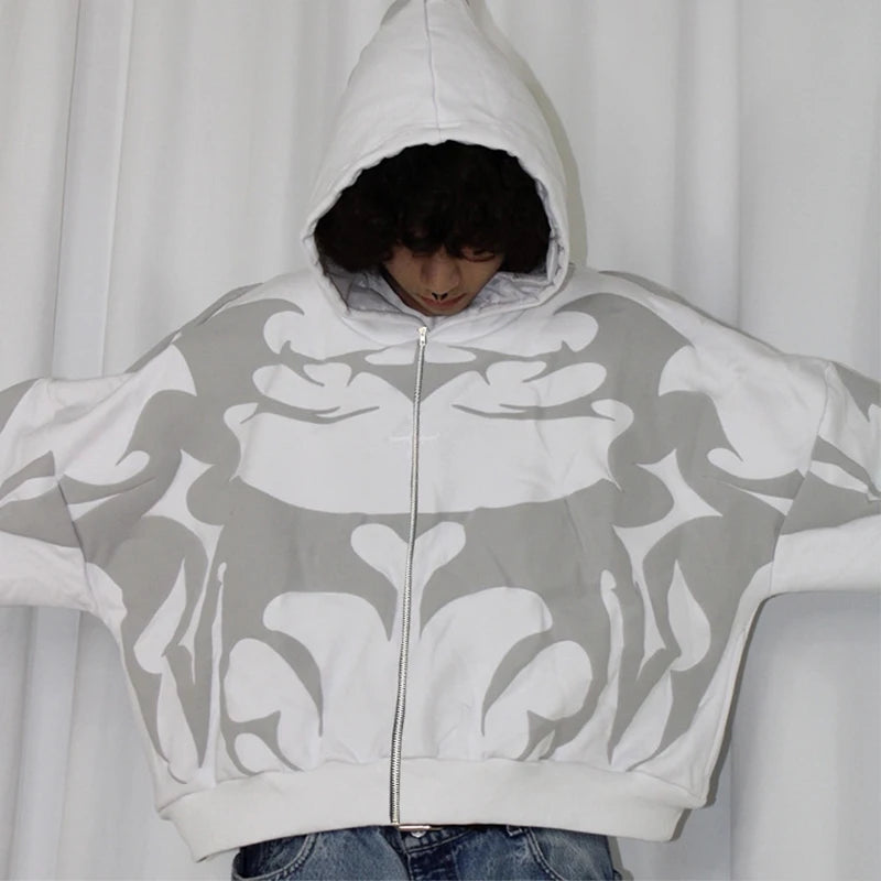 Men's Baggy Zipper Hoodie
