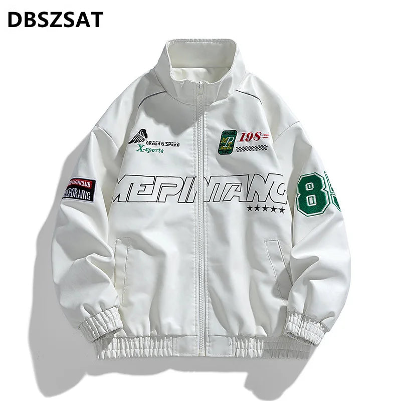 Men's PU Leather Motorcycle Jacket - Winter Windbreaker Coat