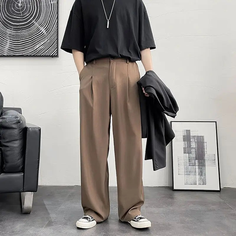 Men's Baggy Tailored Suit Pants