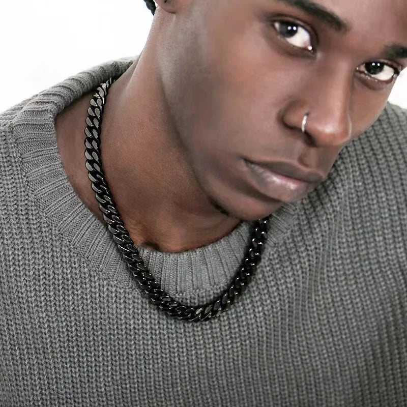 Men's Stainless Steel Cuban Chain Necklace