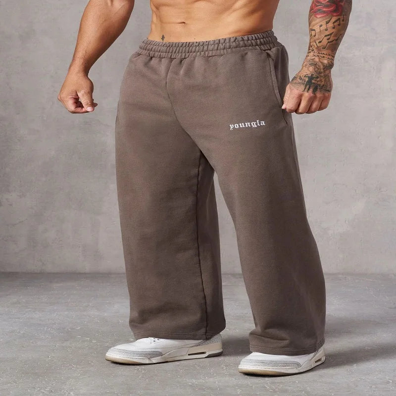 Men's Embroidered Athletic Joggers