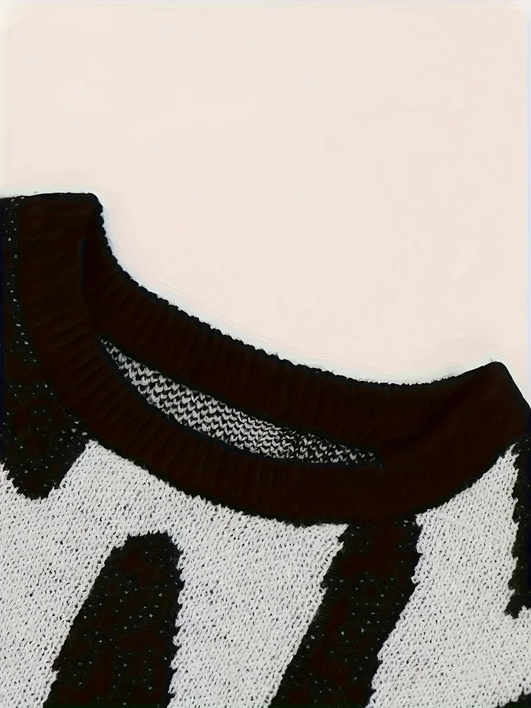 Men's Oversized Knit Hoodie Sweater