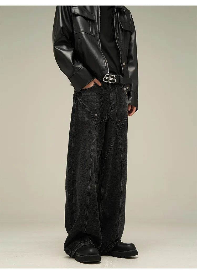 Men's Vintage Wide Leg Baggy Jeans