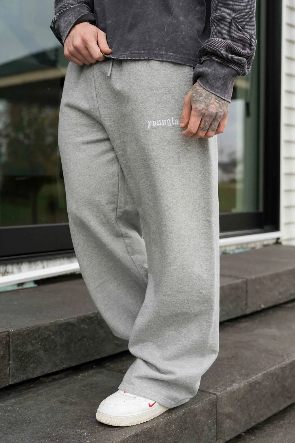 Men's Embroidered Athletic Joggers