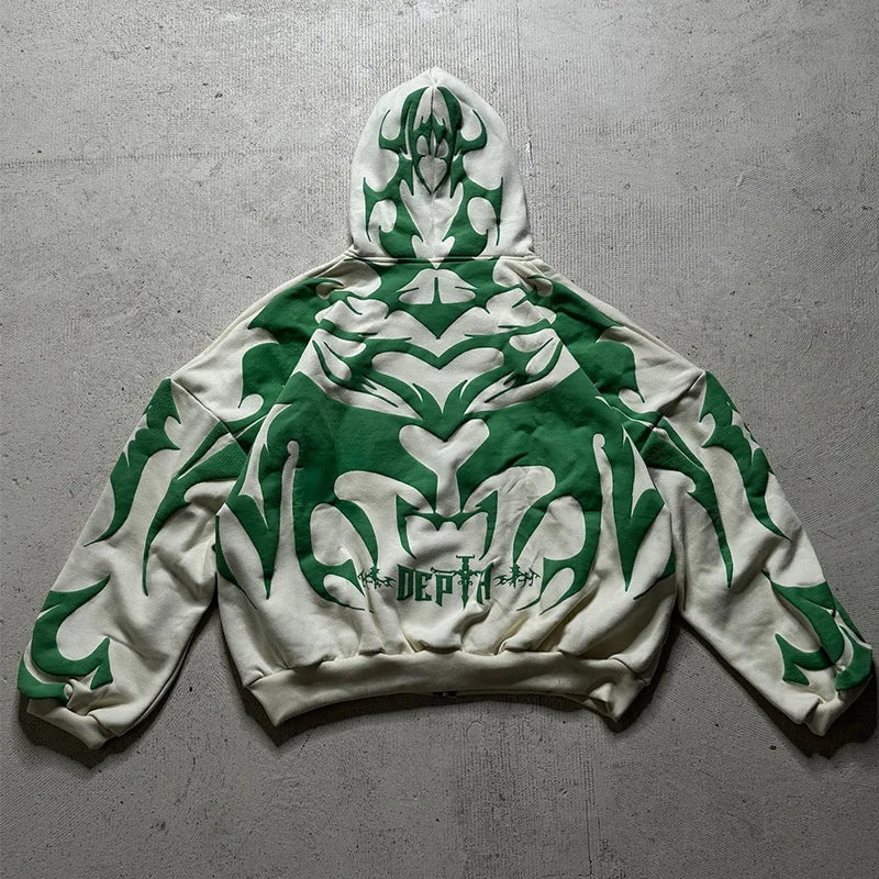 Men's Baggy Zipper Hoodie