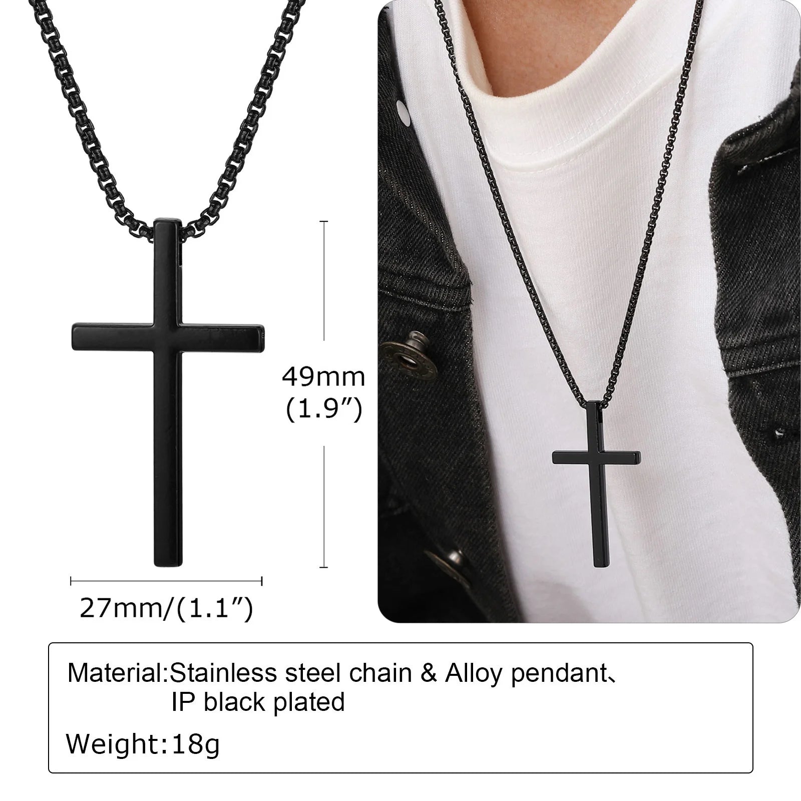 Silver Cross Necklace