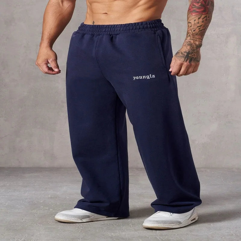 Men's Embroidered Athletic Joggers