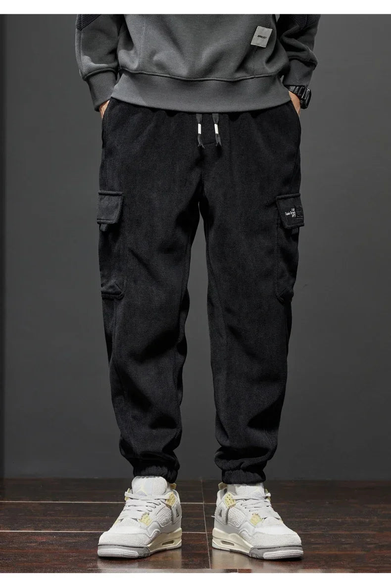 Elastic Waist Cargo Joggers - Drawstring