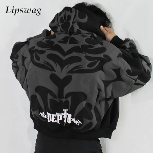 Men's Baggy Zipper Hoodie