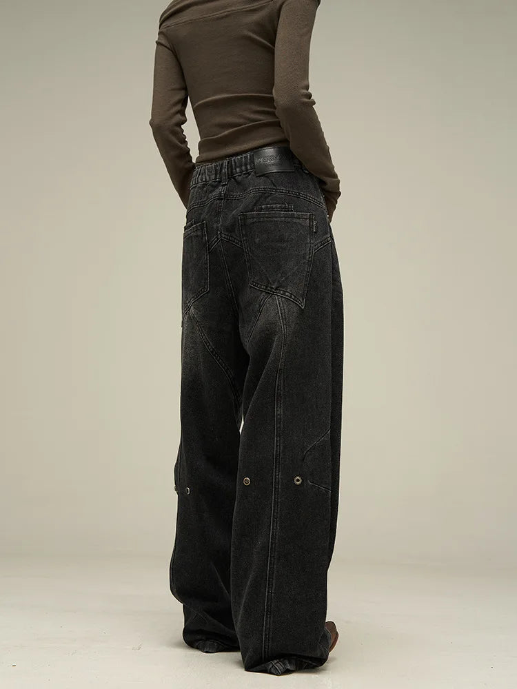 Men's Vintage Wide Leg Baggy Jeans