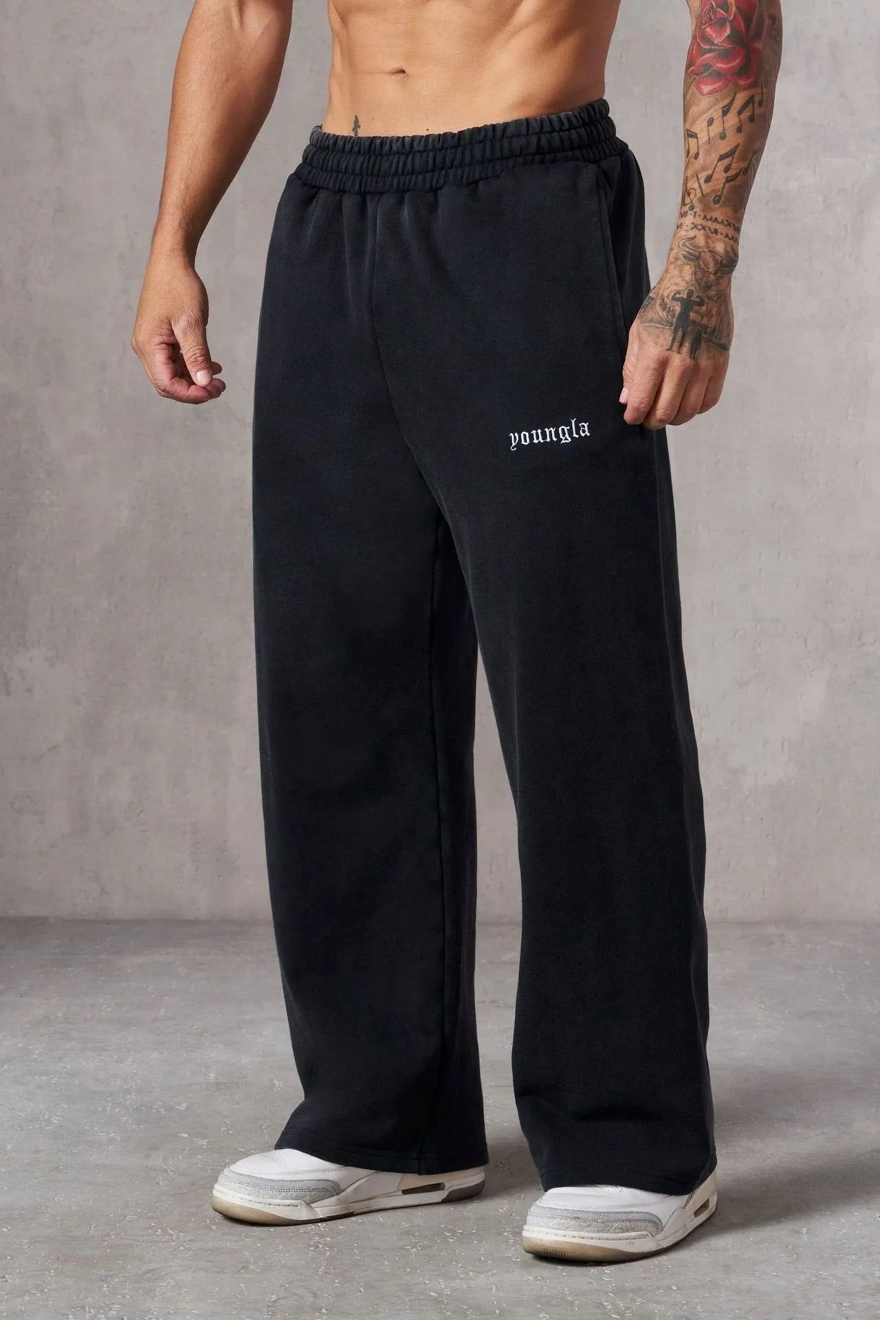 Men's Embroidered Athletic Joggers