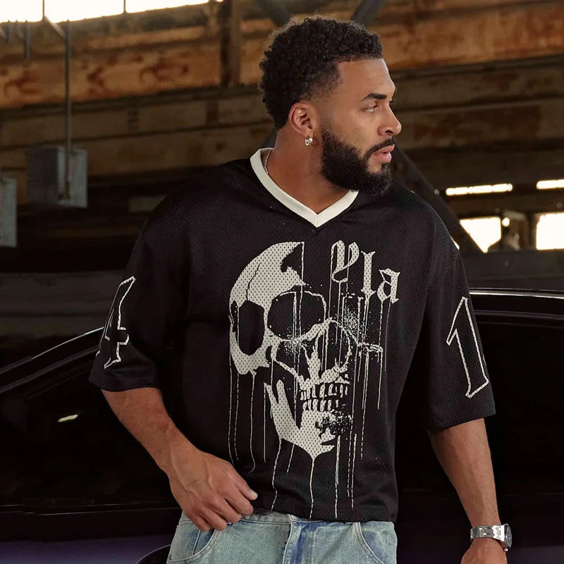 Sports Men T-shirts Leisure Round Neck