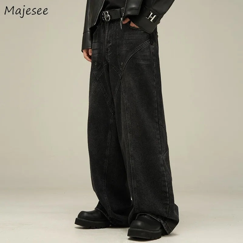 Men's Vintage Wide Leg Baggy Jeans