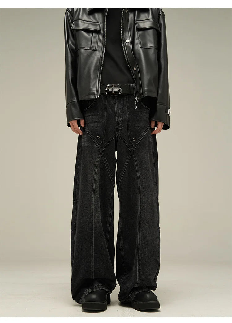 Men's Vintage Wide Leg Baggy Jeans