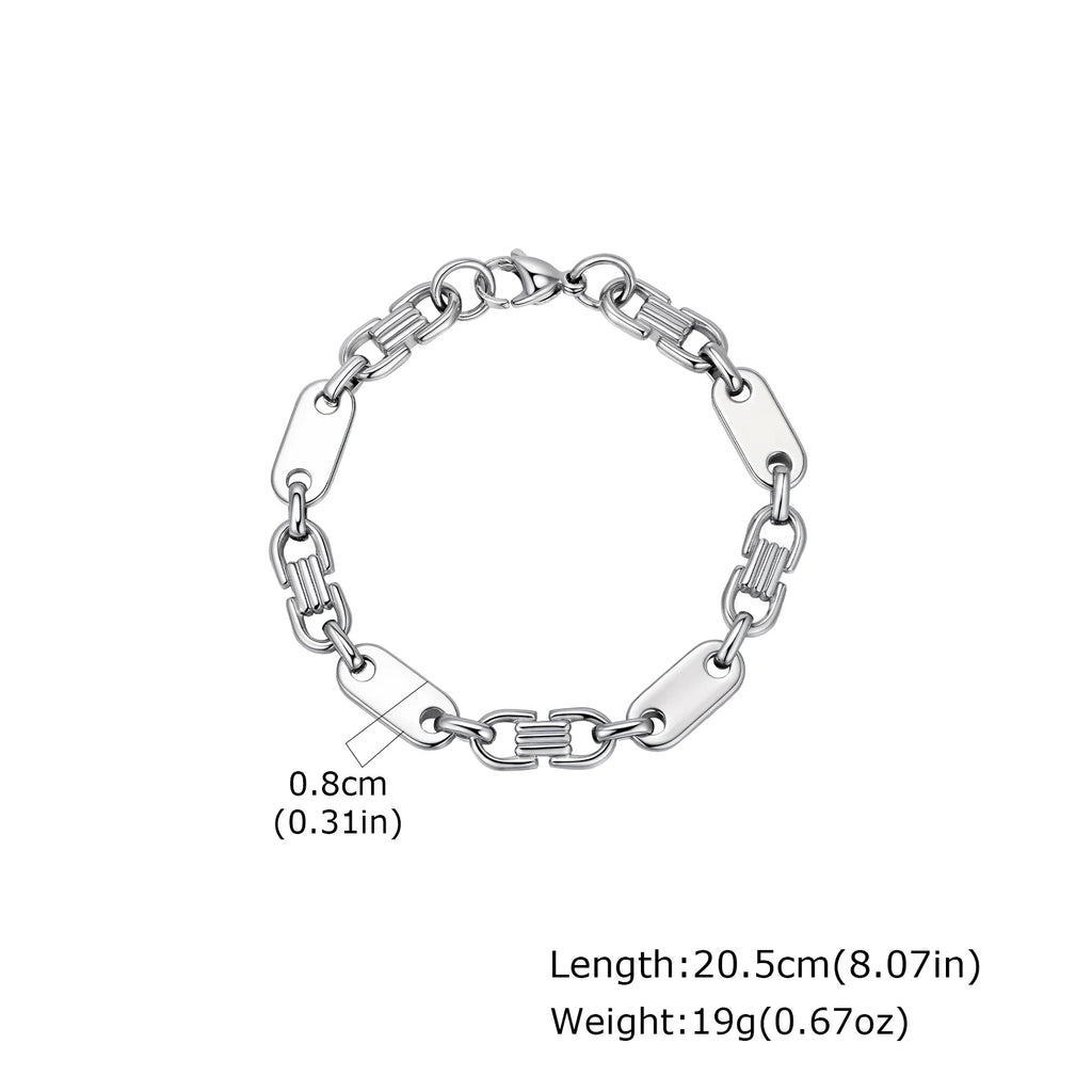 Men's Stainless Steel Chain Bracelet