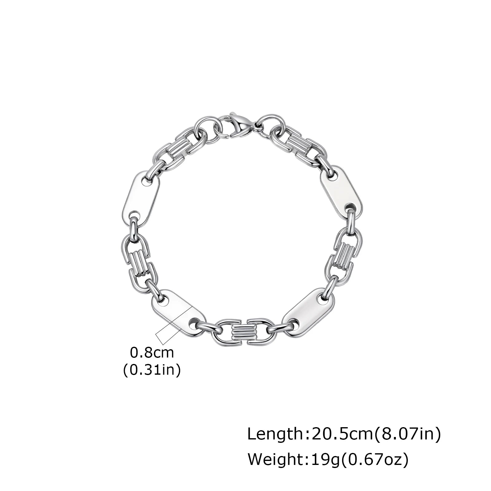 Men's Stainless Steel Chain Bracelet