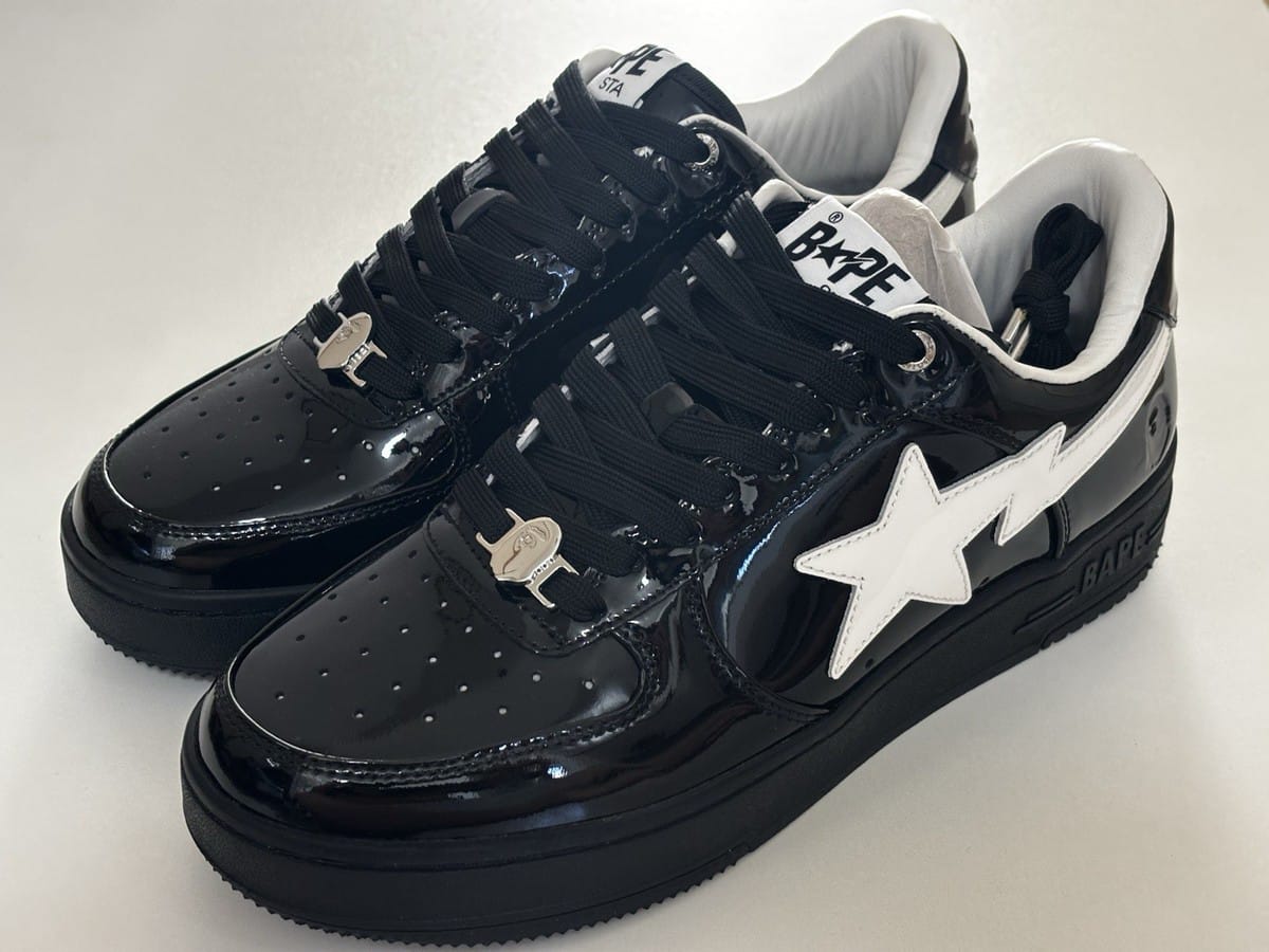 BAPE Sta Sneakers - Black Patent