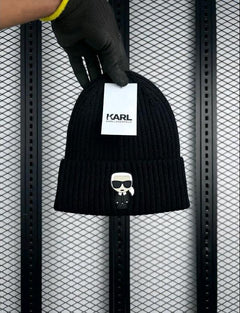 Karl Lagerfeld Ikonik Ribbed Beanie