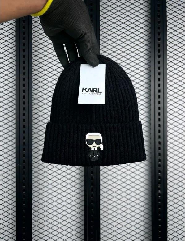 Karl Lagerfeld Ikonik Ribbed Beanie