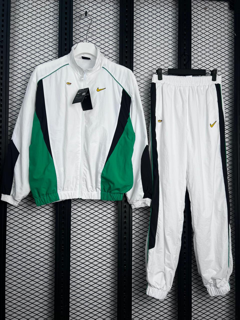 Colour-Block Zip-Up Tracksuit Set – Inspired by Nike